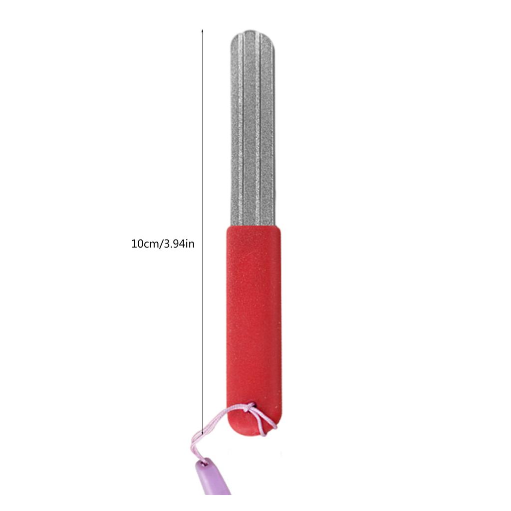 2 шт. точилка для рыболовных крючков алмазный шлифовальный камень портативный инструмент для заточки крючков двухсторонний напильник для заточки рыболовных крючков