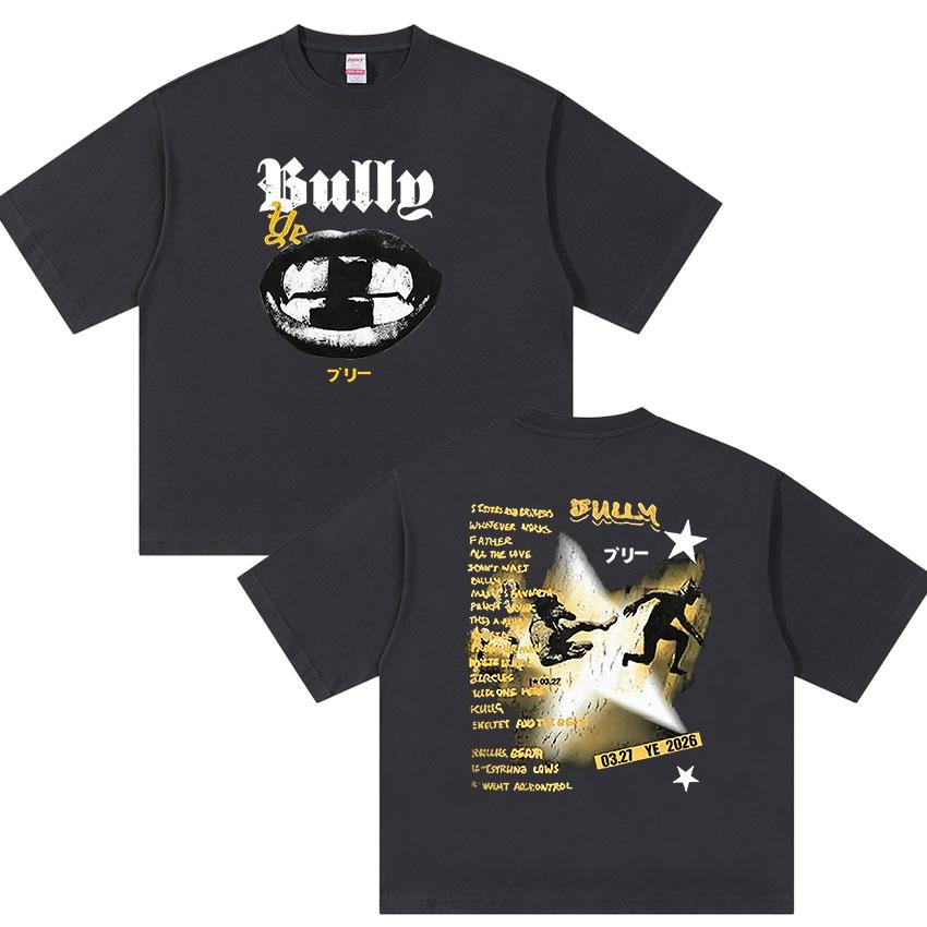Kanye West Bully New Album Graphic Tshirt UNISEXs Gothic Fashion Hip Hop Clothing YK Tshirts Vintage Oversized Cotton Top