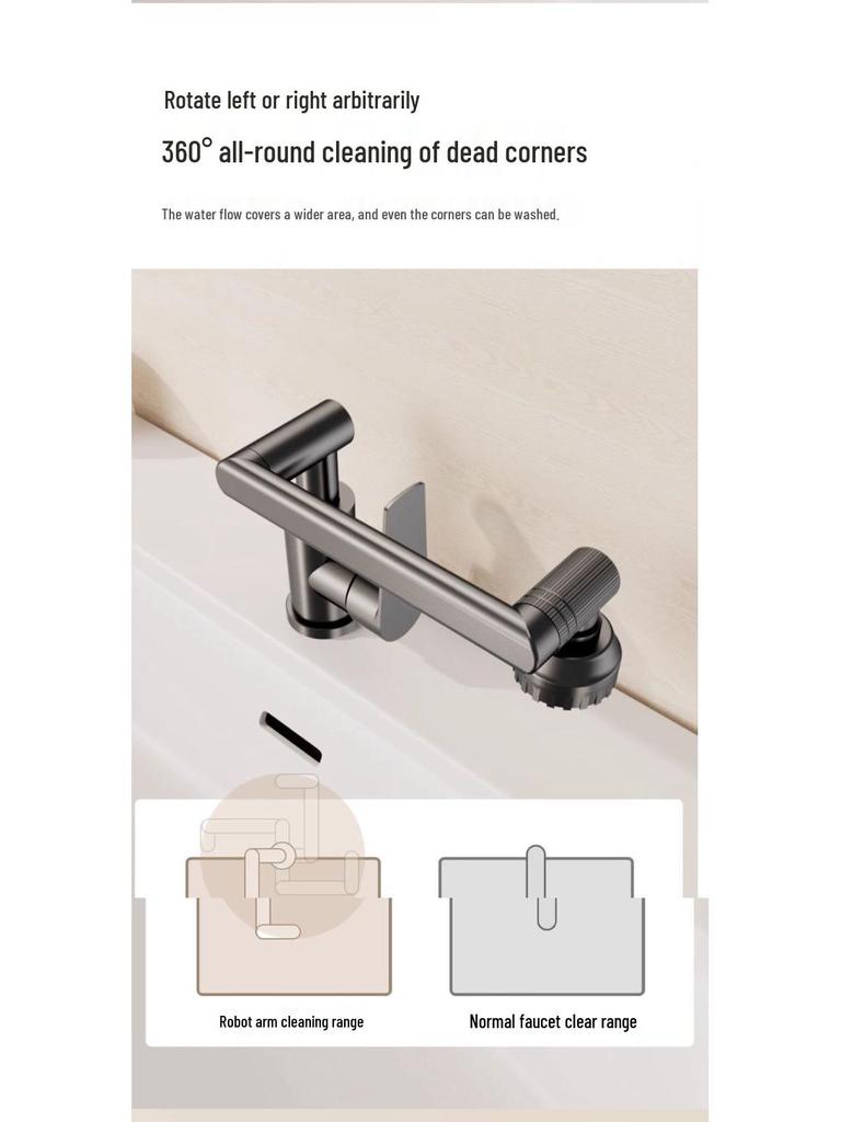 Lucky Cat Hot & Cold Stainless Steel Faucet for Kitchen & Bathroom Sink