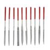10Pcs Needle File Set Hardened Sturdy Durable Comfortable Handle Convenient Jewelry Files5x180mm