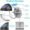 Solar Outdoor Fence Light Auto LED Wall Light IP65 Warm 2/4/8 Pack