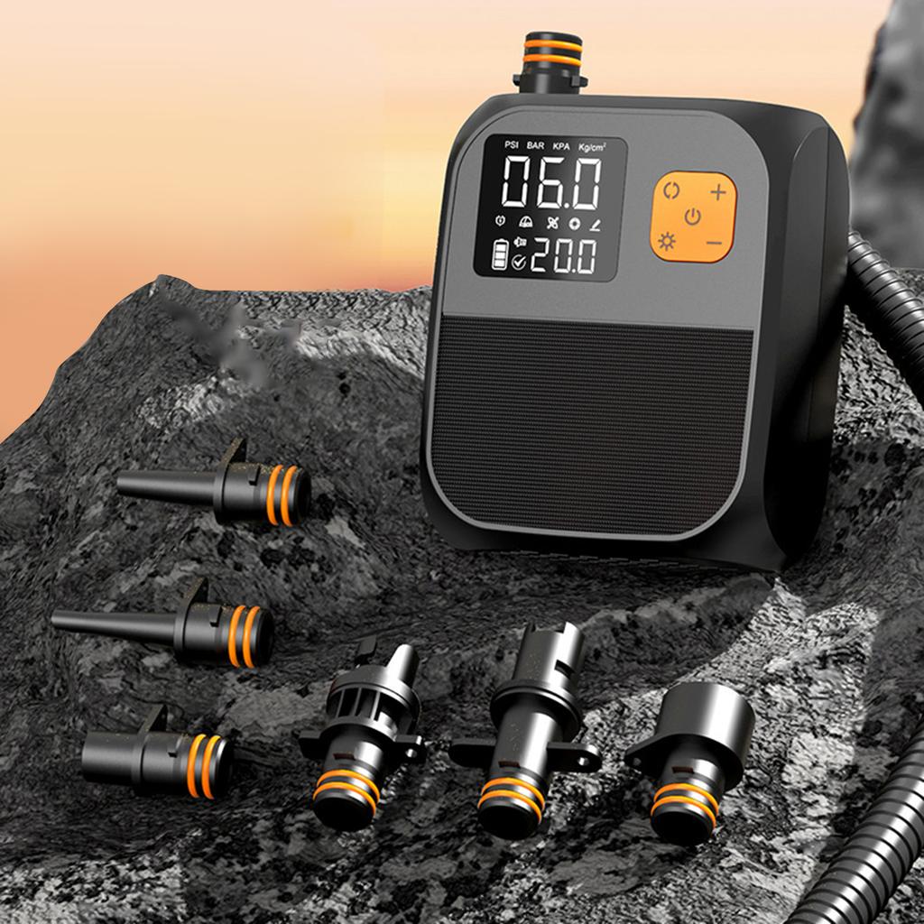 25PSI Portable Electric Pump Electric Paddle Board Pump Rechargeable SUP Pump for Inflatable Stand Up Paddle Board Kayaks Boats