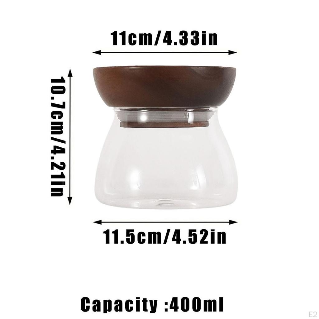 Прозрачная стеклянная банка для еды, кофейный модный контейнер для кухни