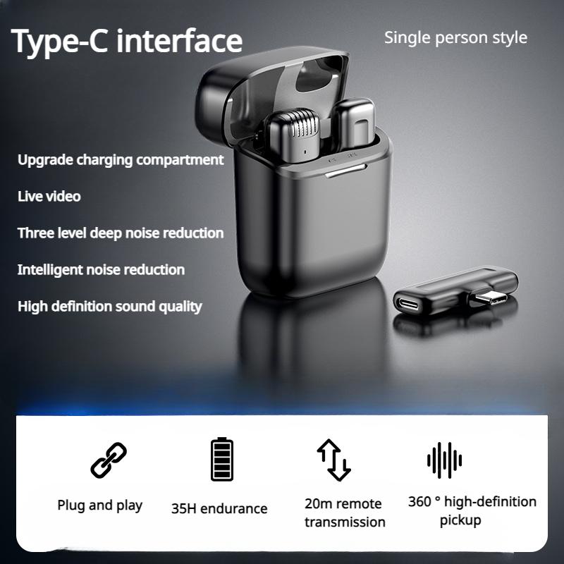 Беспроводной петличный микрофон радиоприема Специальное оборудование для прямой трансляции в реальном времени Микрофон высокой четкости Интеллектуальные микрофоны с шумоподавлением