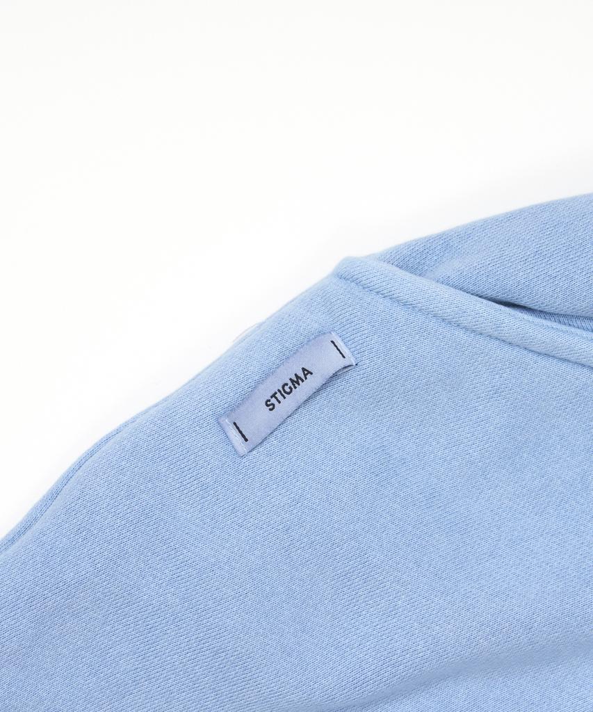 STIGMA Applique Stgm Pigment Washed Wide Jogger Pants Sky Blue