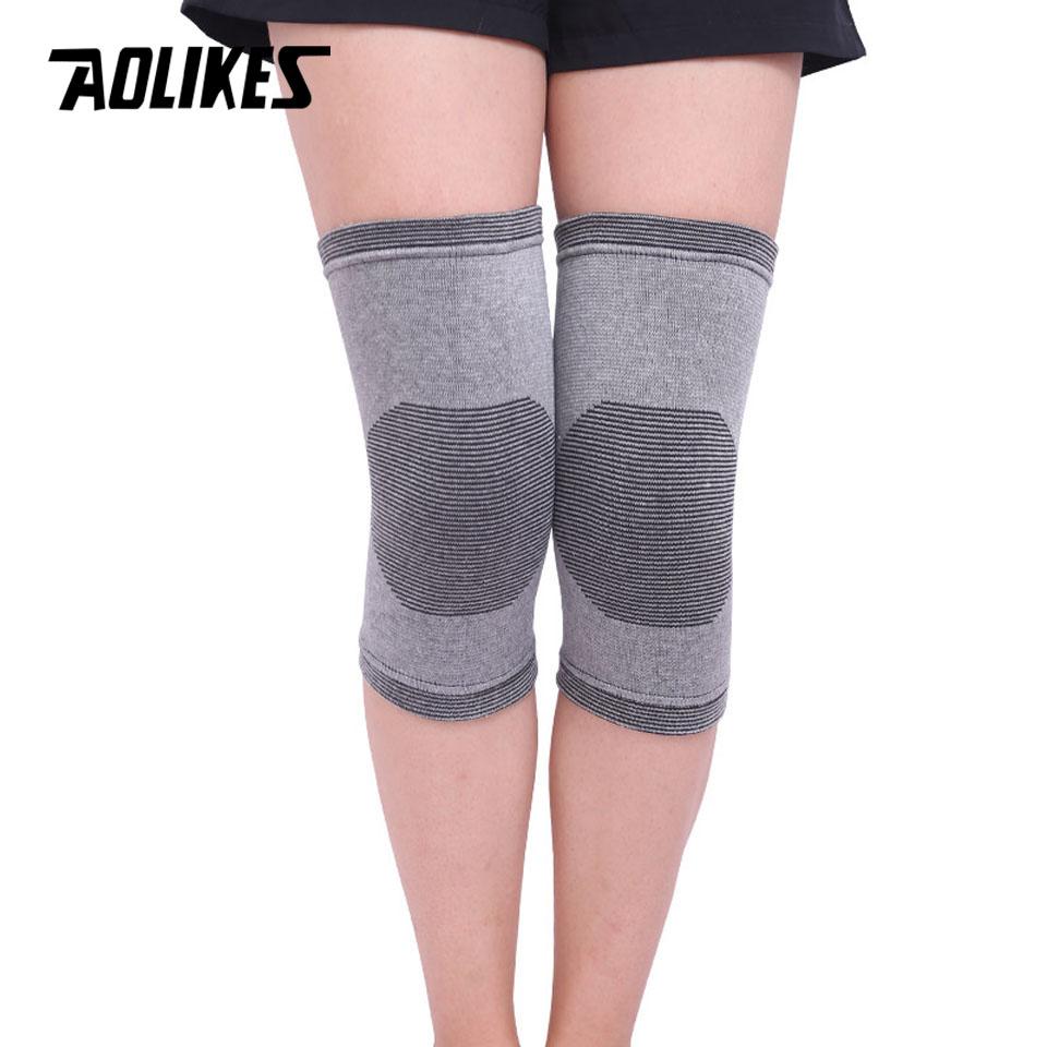 Aolikes 1 пара эластичных наколенников Support Brace при артрите, травмах, для спортзала, рукав, эластичный бинт, поддержка лодыжки, ноги