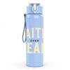1PC Faith Over Fear Religious Letter Print 750ml Color Plastic Sports Water Bottle Leakproof Flip Straw Lid Suitable for Sports Office Home Use