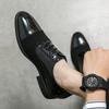 FashionLoafers Men Italian Shoes Coiffeur Black Dress Plus Size Brogue Shoes Men Classic Luxury Dressing Shoes For Men Formal Zapatos