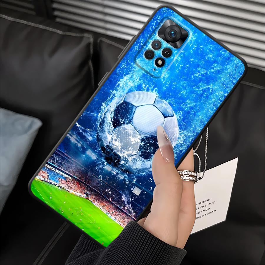 Чехол для Xiaomi Redmi Note 14 11S 14C 12S 12 11 Pro 12C 13C 10 A4 A5 13 Pro Plus K40 K80 A1 A2 A3 9 8 7 Чехол для телефона Футбол