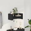 VidaXL Wall Shelf Black 70.5x35x30.5 Cm Engineered Wood, Cube Wall Shelf, Cube Organizer, Floating Shelf, 848452