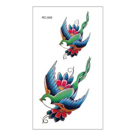 Водонепроницаемые цветные наклейки-татуировки для всех возрастов