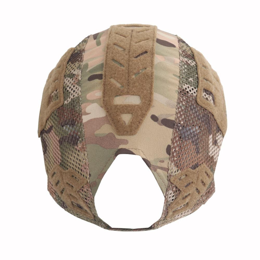 Team Wendy‑Style Tactical Helmet Cover, Hook‑Loop Panels Quick‑Detach Stretch Mesh Helmet Cloth for Airsoft Wargame