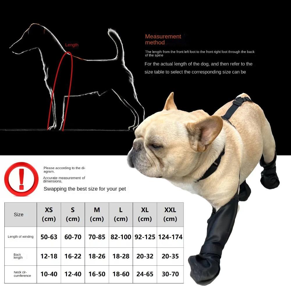 All-Season Anti-Slip Dog Boots Adjustable Waterproof Dog Boots Small Medium Large Dogs
