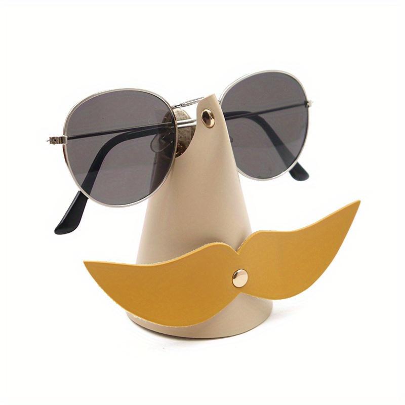 1 шт. Креативный съемный держатель для очков с бородой, забавные маленькие украшения для офиса, стойка для ювелирных изделий из искусственной кожи