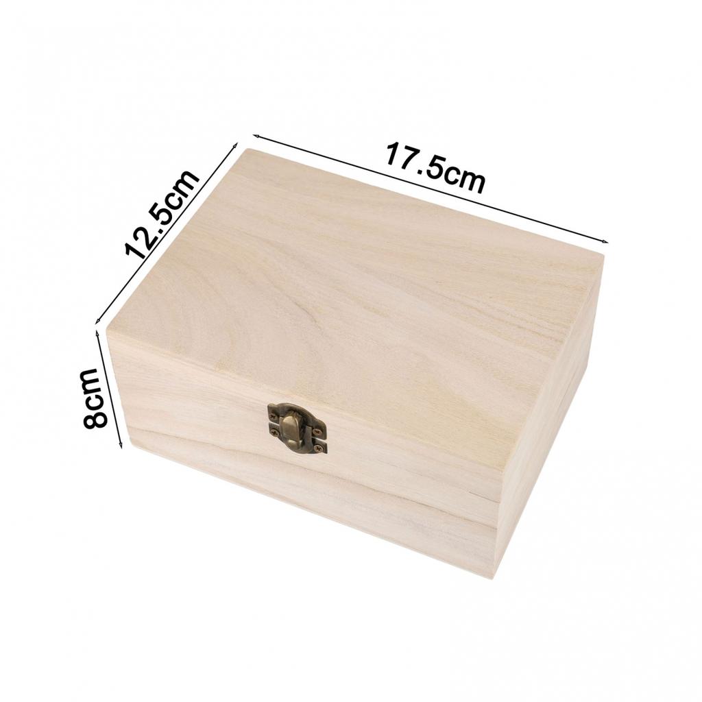 Рождественская коробка 1 шт/3 шт простые деревянные навесные ящики для хранения ремесло