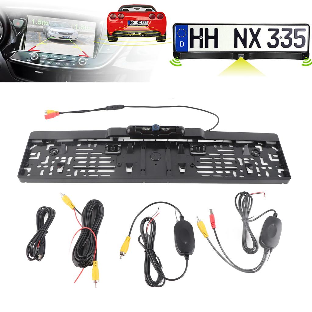 Oversea Funk 170 градусов ИК камера заднего вида с беспроводной маркировкой номерного знака помощь при парковке