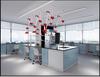 Steel-Wood Laboratory Experiment Bench with All-Steel Central Bench and Fume Hood