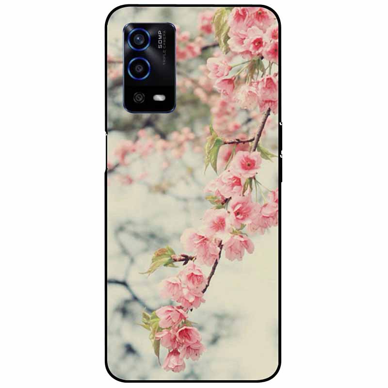 Для Oppo A55 4G Чехол A 55 Силиконовый Мягкий Расписной ТПУ Черная Крышка для Oppo A55 Чехол CPH2325 Милый Funda Coque для OPPOA55 6,51''