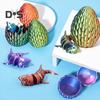 1 Набор 3D-печатная фигурка акулы с подвижными суставами, игрушка-непоседа в виде акулы, яйцо акулы с артикулируемой акулой внутри, настольное украшение, орнамент