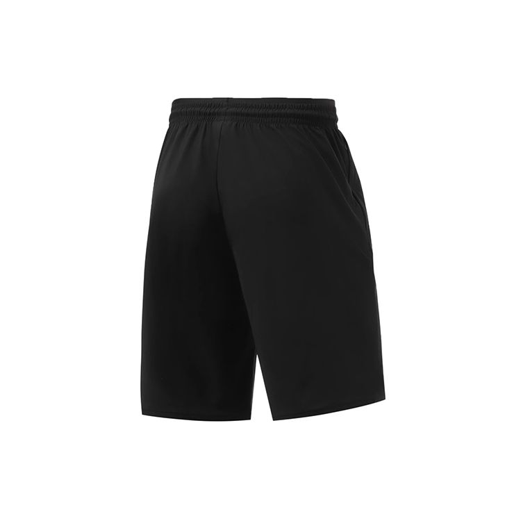 Шорты мужские свободного кроя с принтом логотипа Li Ning, черные AKYR133-1