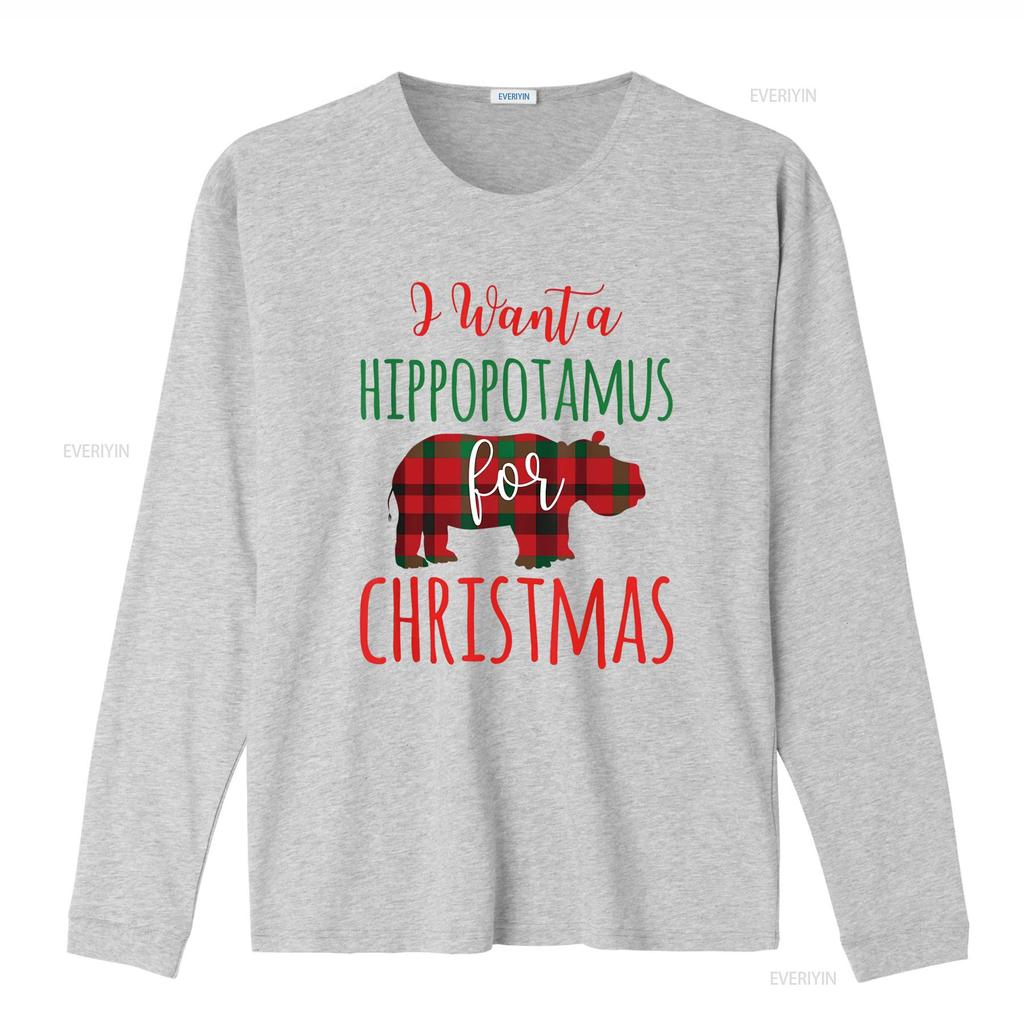 Womens I Want A Hippopotamus For Christmas Funny Hippo T Shirt Black 2X Large vintage Washed Soft Top For Everyday Wear