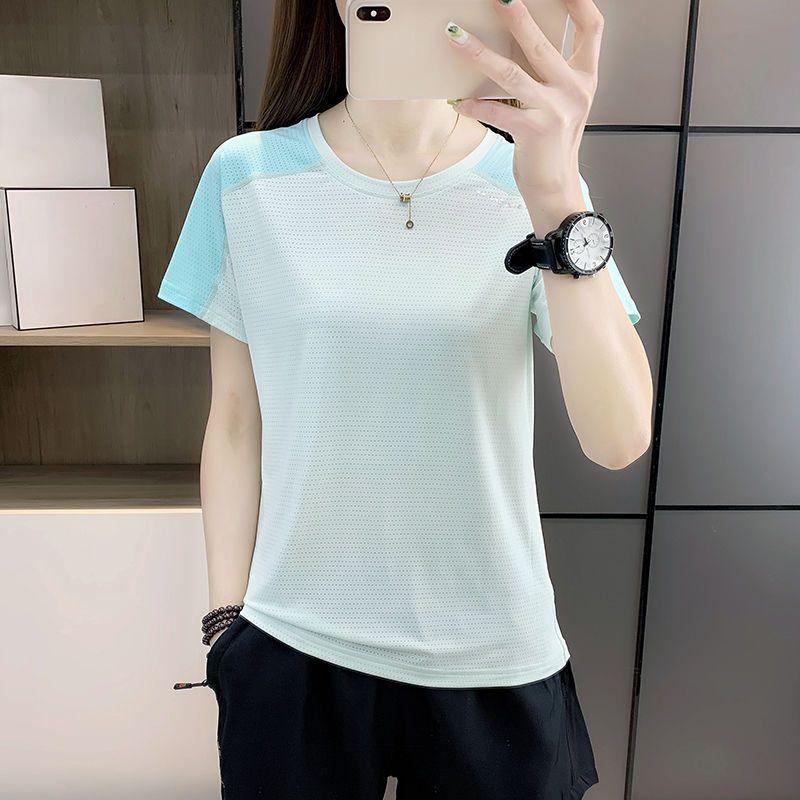 Quick-Drying and Breathable Short Sleeve T-Shirt for Women, UV-Protective Outdoor Sportswear