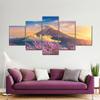 Landscape Canvas Posters Home Decor 5 Pieces Natural Lake Paintings Wall Art Scenery Pictures Modular Living Room Decor No Frame