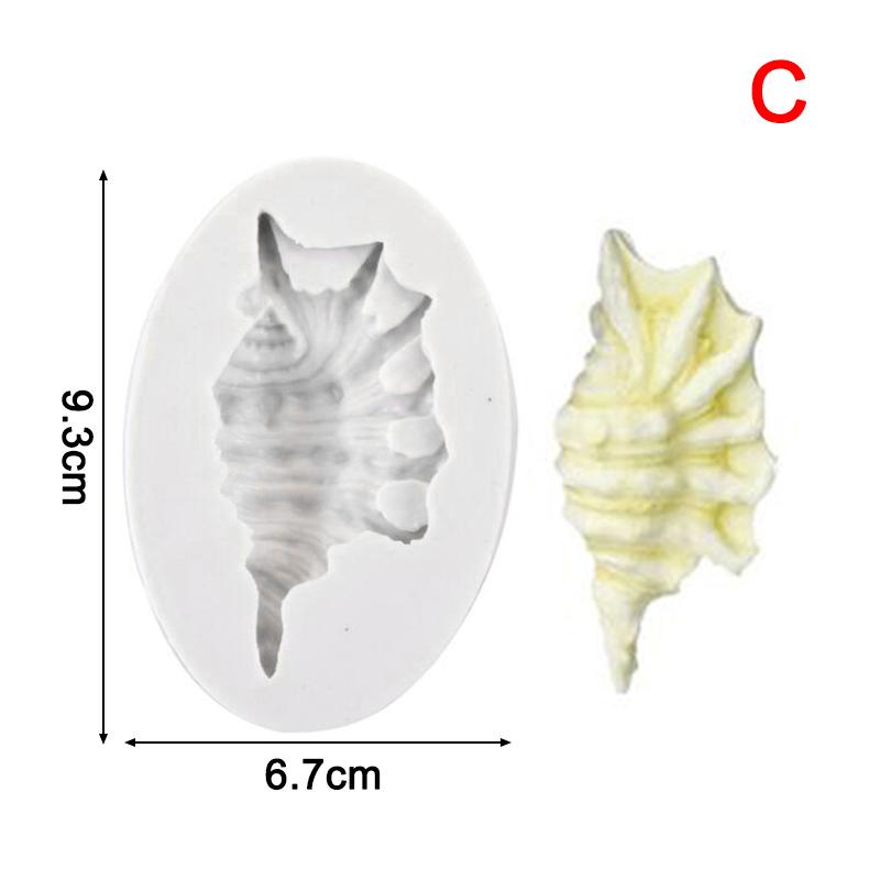 3D хвост русалки ракушка морская звезда силиконовая форма помадка торт декор форма для выпечки