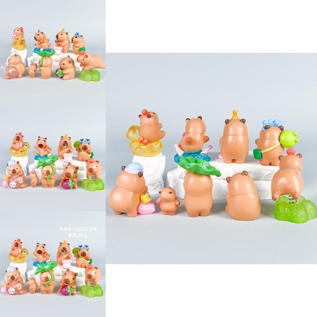 Capybara Pvc Action Figures With Assembly For Anime Enthusiasts And Collectors