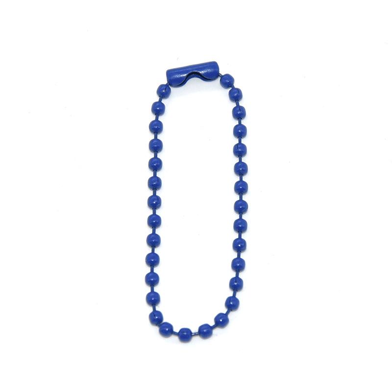2.4mm Colorful Bead Chain for DIY Jewelry – Painted Iron Wave Chain with Buckle Pendant Connector