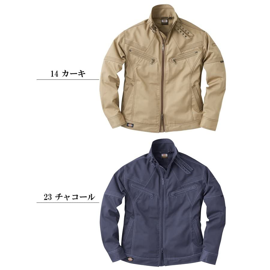 Dickies Мужская куртка D-1860 Дизайн 'Riders' CVC Антистатическая Хлопковая ткань Хаки Размер M