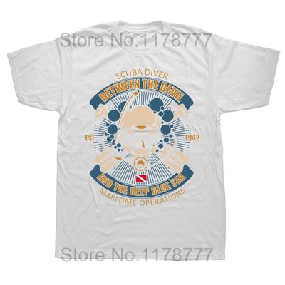 Мужские футболки Diver Est Fashion Tee Shirt Short Sleeve Dive Scuba Diving Sports Lover T Shirt O Neck Clothing Summer