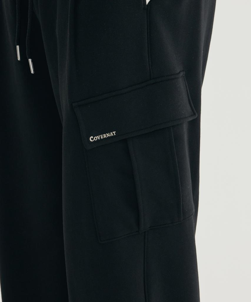 COVERNAT Small Authentic Cargo Sweatpants Black