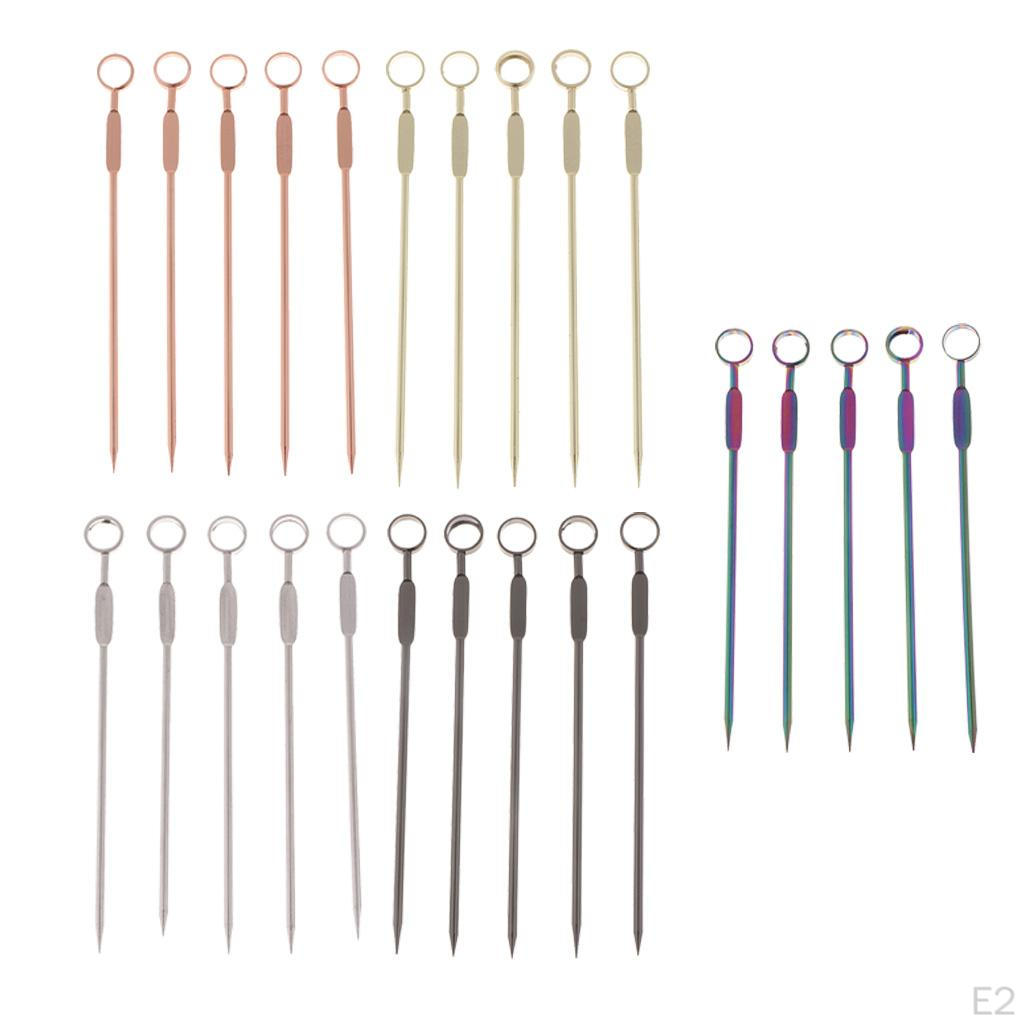 5pcs Cocktail Picks Sticks For Food Fruit Sandwich