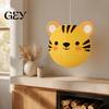 Indoor Outdoor Christmas Decor Animal Paper Lantern, Jungle Theme Party Decoration, Large 10 Inch Ornament Hanging Round Lantern for Birthday