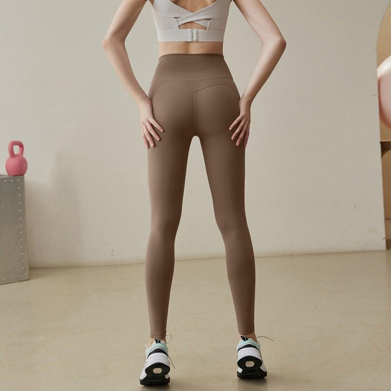High-Waisted Yoga Leggings Women 9/10 Length Compression Fitness Pants Running Pilates Gym Workout Slimming