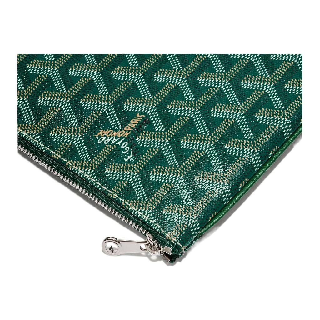 Goyard Косметичка Senat Y с полным принтом монограммы на молнии, унисекс, черная, синяя, зеленая SENAT2MMLTY