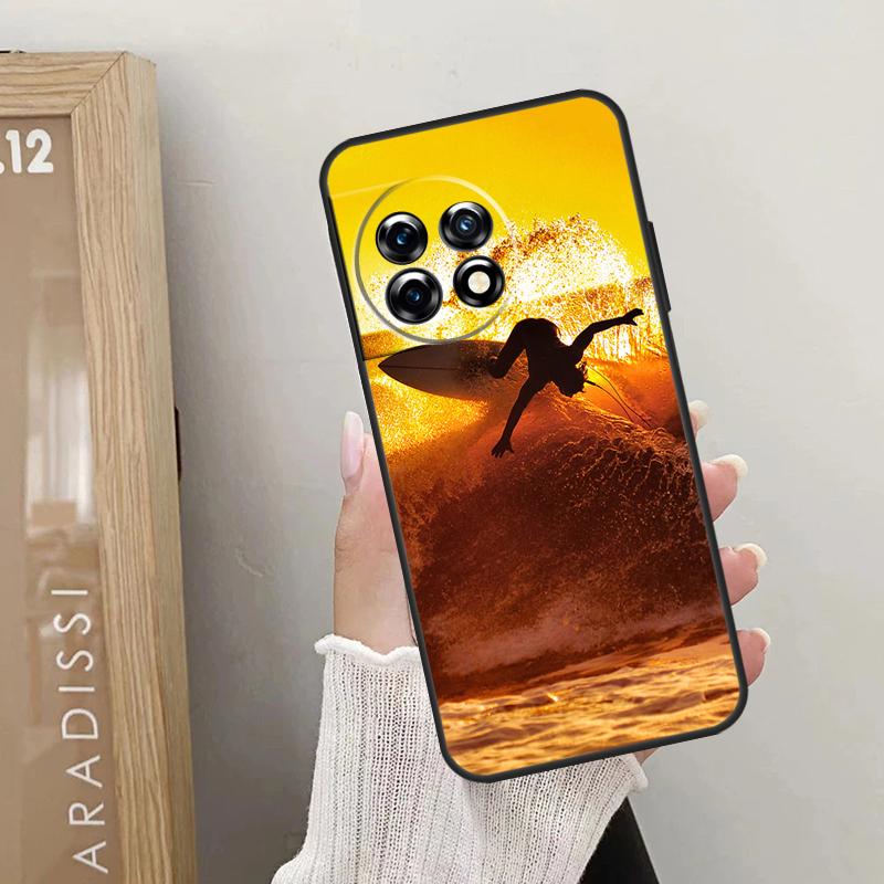 California Surfing Waves Case For OnePlus 12R 12 11 9 10 Pro 10R 10T OnePlus Nord 3 2T N10 N20 CE 2 Lite CE4 Cover