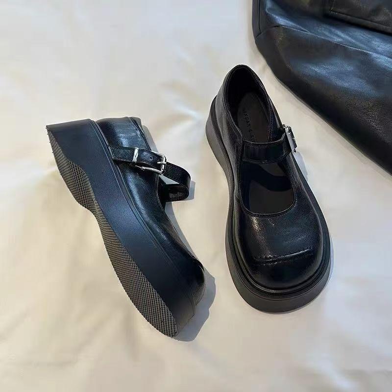 With Skirt JK College Style Mary Jane Single Shoes French Foreign Style Retro Platform Small Leather Shoes Women's 2025 Spring and Autumn New Models