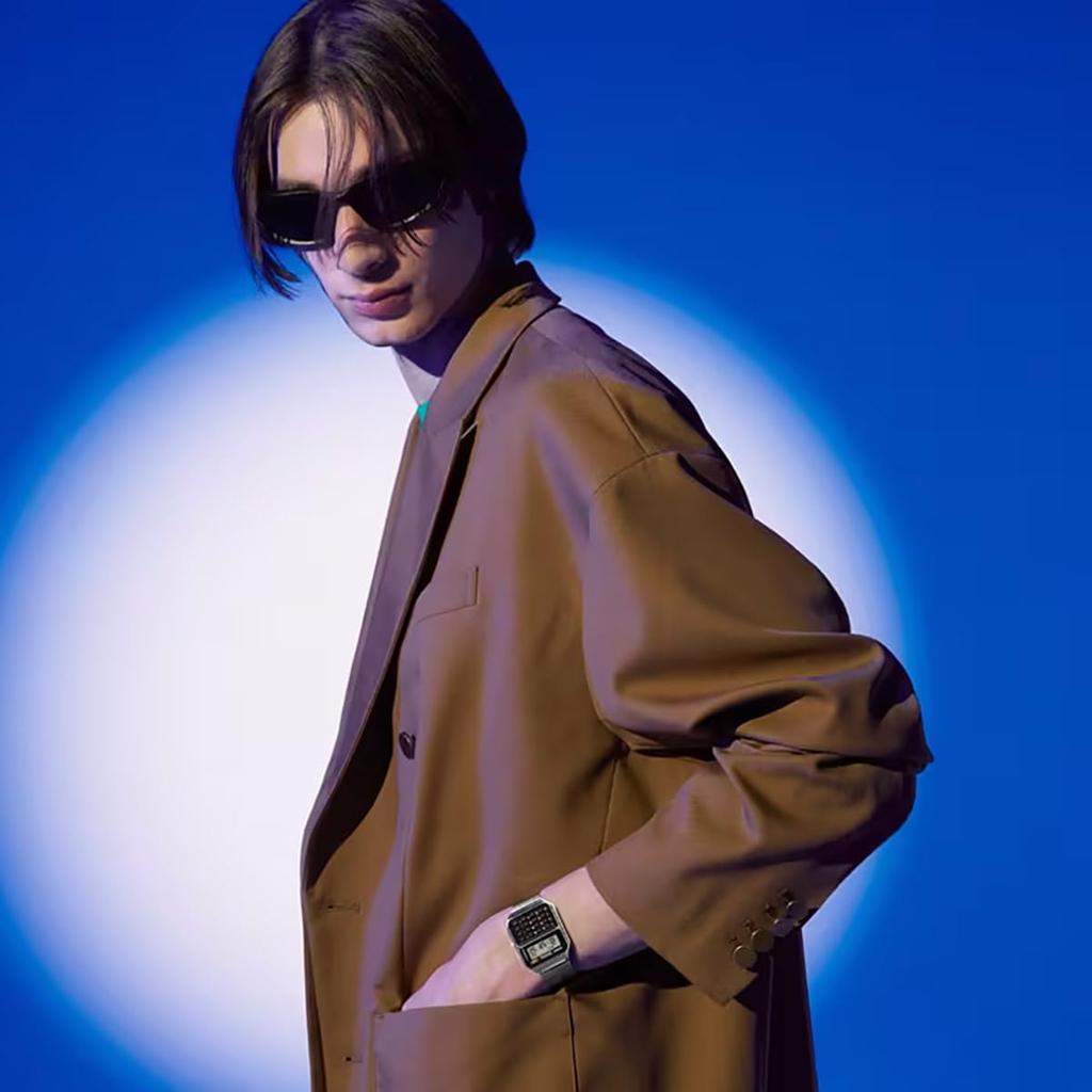 Casio Vintage Series Digital Watch with 8 Digit Calculation Function Unisex Metal Band Silver Overseas Model [Casio] CA-500WE-1A [Item]