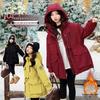 Girls' Fleece-Lined Cotton Parka - 2025 New Style