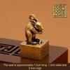 Vintage Brass Chinese Zodiac Seal Ornament Decorations Figurines Miniatures Home Decor Accessories Craft Souvenirs And Gifts