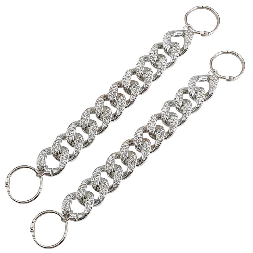 Цепочки для украшения обуви, блестящая металлическая цепочка для подростков, мужчин, женщин, взрослых, аксессуары для обуви