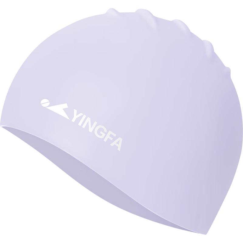 Детская силиконовая шапочка для плавания YINGFA для девочек с длинными волосами