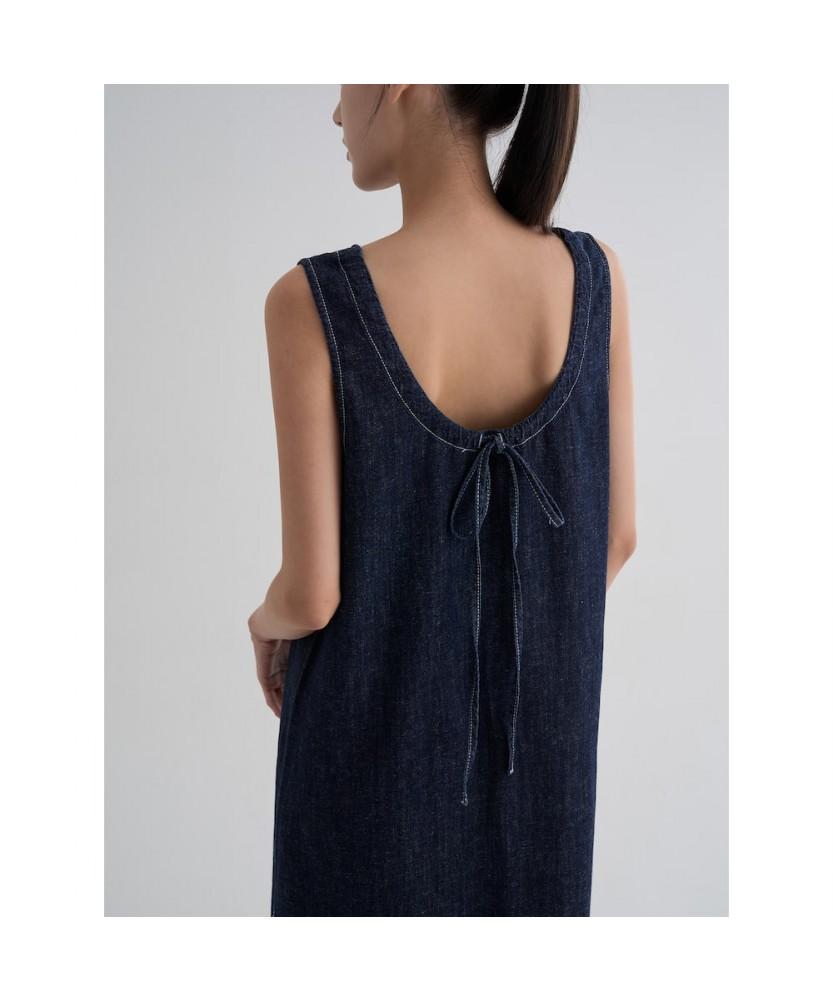 8SECONDS Denim Sleeveless Dress Navy