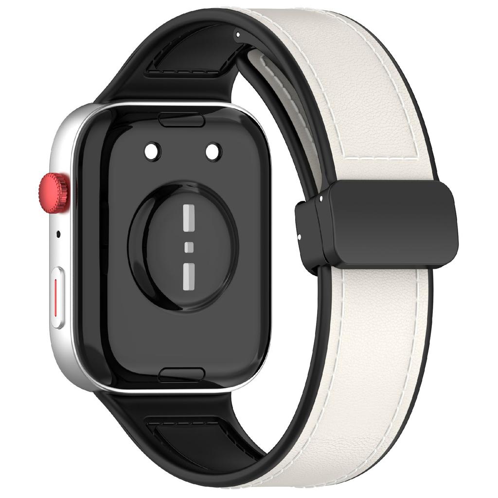 Для Huawei Watch Fit 3 Ремешок для часов Магнитная застежка Кожаный ремешок из силикона с металлическим коннектором