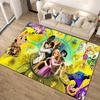 1pc Tangled Pattern Area Rug Soft Flannel Floor Mat for Living Room, Bedroom, Sofa Coffee Table Floor Mat, Machine Washable