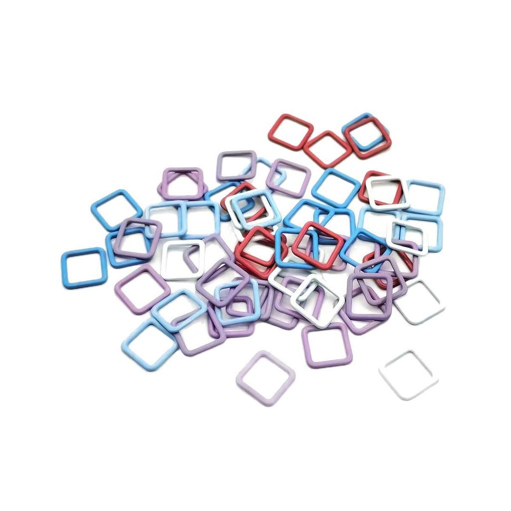 Hand-Knitted Anti-Unraveling Metal Safety Pin Stitch Markers for Knitting