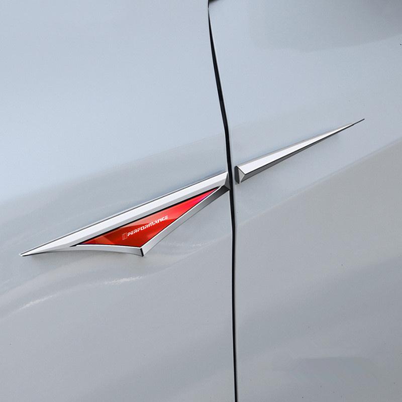 sxnkg9 Car Body Protective Sticker Car Fender Side Blade Badge Decor For BMW M Performance F20 F40 F22 F30 E90 F32 F06 F07 F46 E60 M5