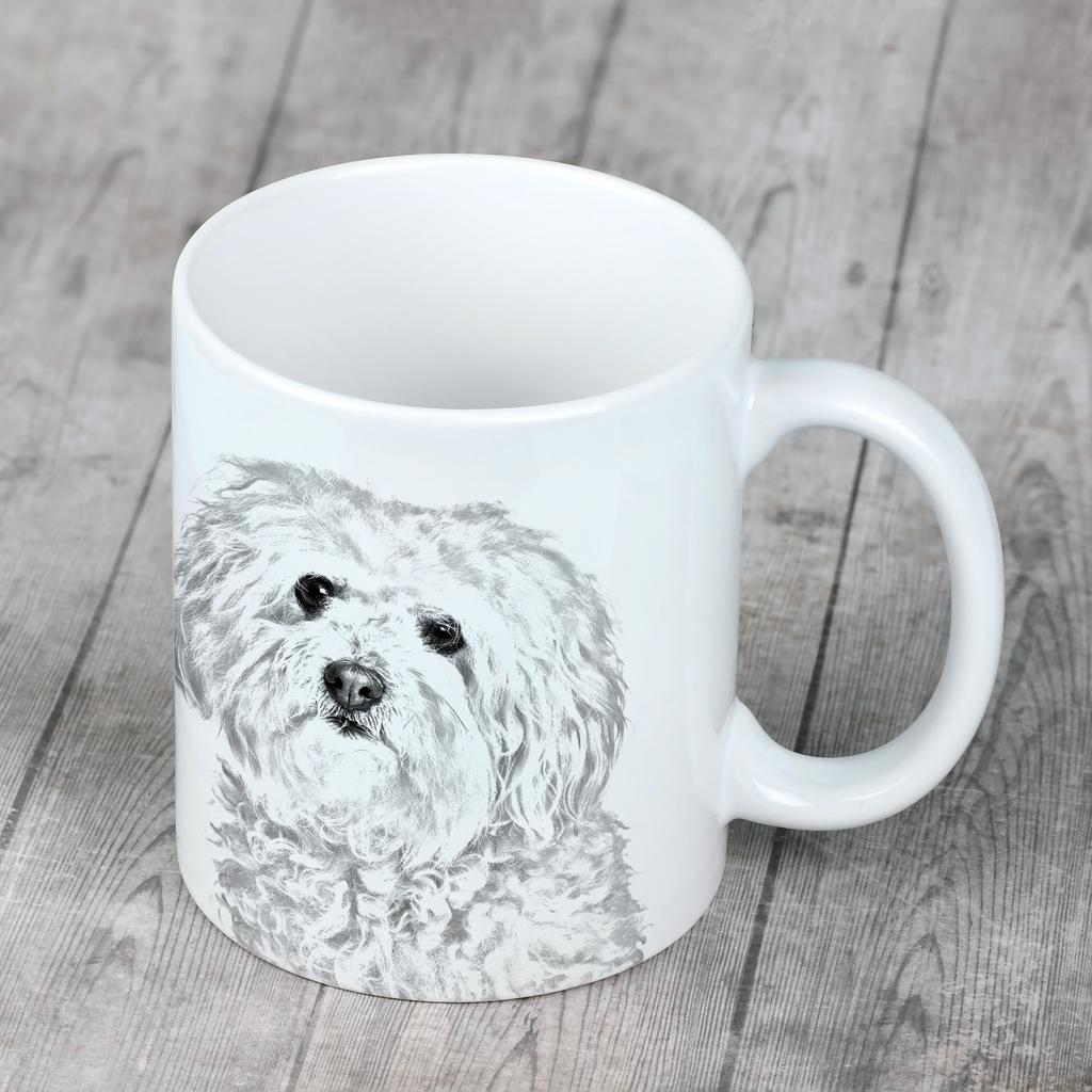Bichon Bolognese, Bolo, Botoli, Bottolo - cup with a dog, cute cup with graphics, a gift with your photo from the Art-Dog brand
